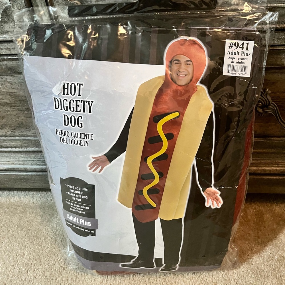 Hot Diggety Dog Unisex Adult Plus Costume